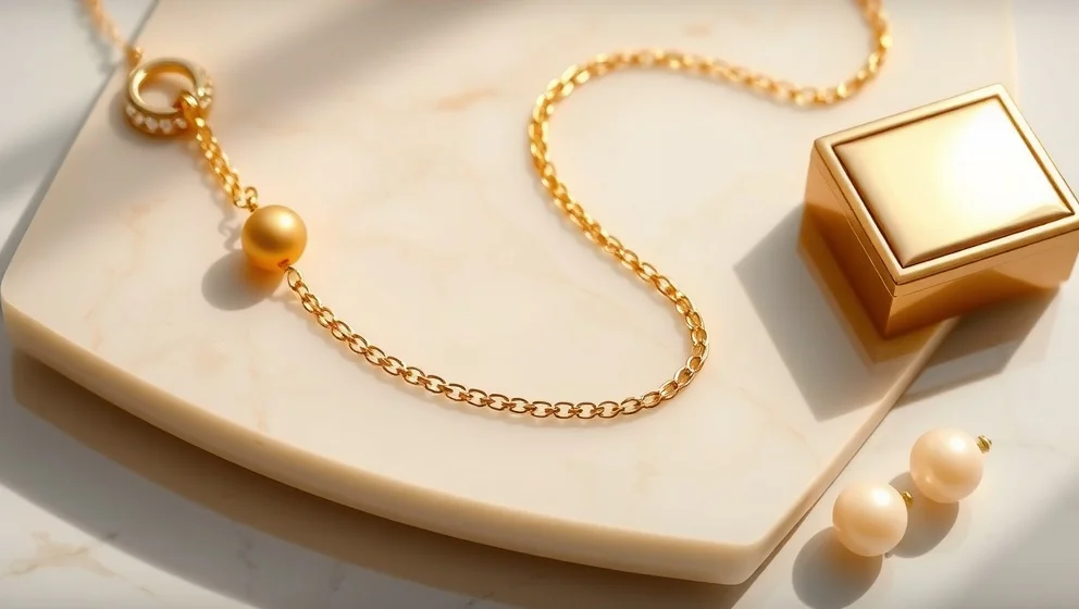 Guldhalsbandet i 18k som håller långt